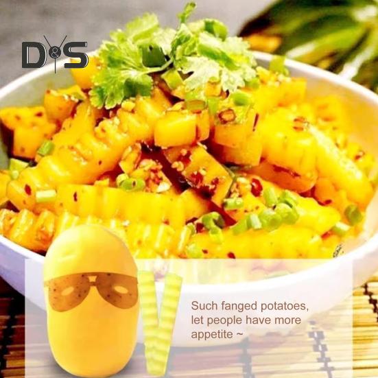 1/2 шт. Картофельная ломтерезка, волнистый резак из нержавеющей стали, волнистый резак для картофеля фри, овощерезка, кухонный измельчитель