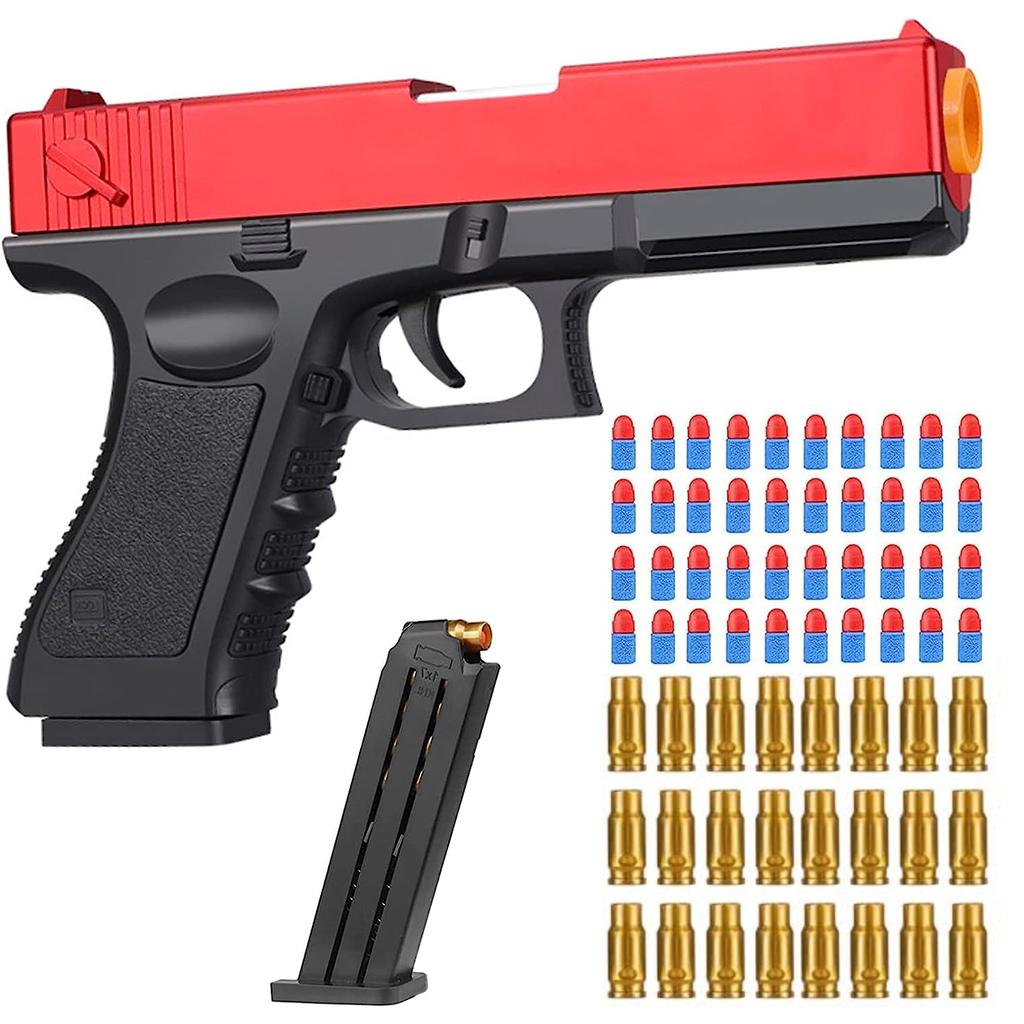 Shell Ejection Soft Bullets Pistol Toy Gun For Boys Girls Shooting Games Birthday Gift Age 5+