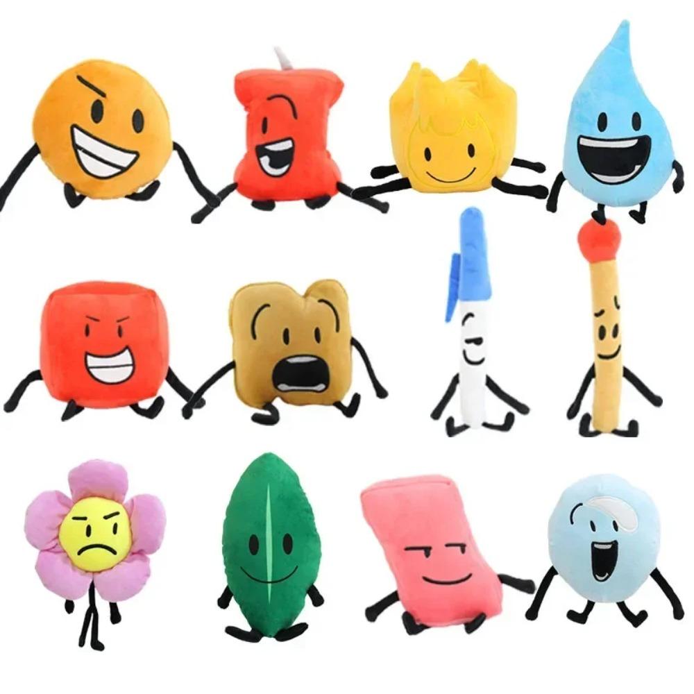 Битва за Остров Мечты BFDI Плюшевая Игрушка Мультяшная Кукла Мягкая Набивная Фигурка Маркер Ручка Картошка Фри Бутылка Гвоздь Пирог Мальчик Девочки Подарки на День Рождения