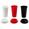 5pcs PP Coffee Mug 16 Oz Milktea Cup Household Hot Drink Cup  Takeout
