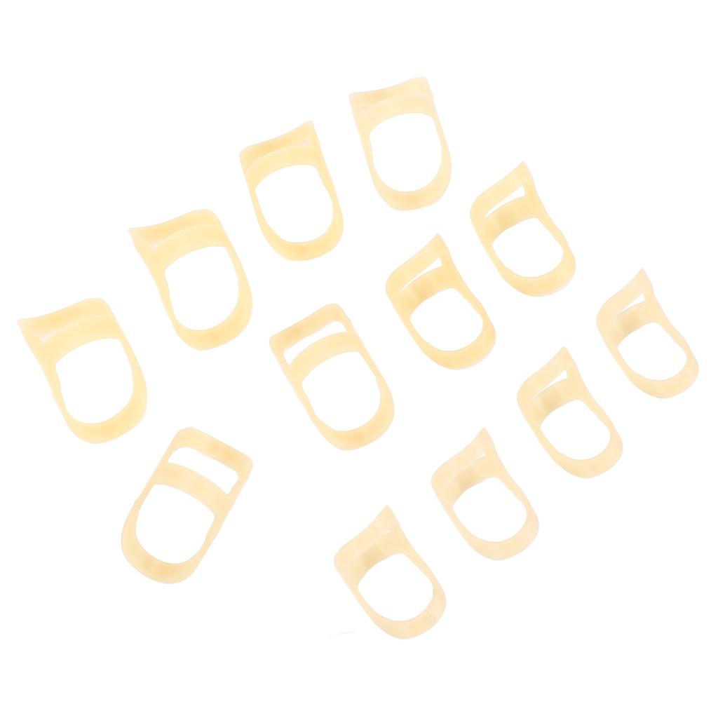 12 шт. Овальная шина для поддержки пальцев 6 размеров, выпрямитель для триггерного пальца, для молоткообразного артритного изгиба