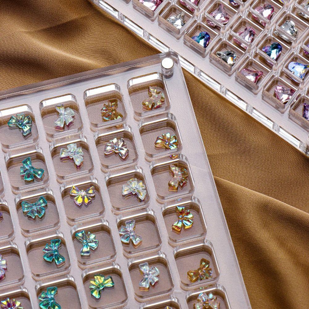 Acrylic Nail Drill Storage Box Transparent Jewelry Collection Box Nail Art Display Case  Earring