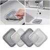 4-Piece Kitchen Sink Anti-Clogging Silicone Floor Cover Bathroom Hair Filter Sewer Filter Mesh