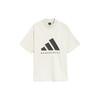 Adidas Chapter 03 Solid Logo Print Crew Neck T-Shirt Unisex Tops Talc IR8491
