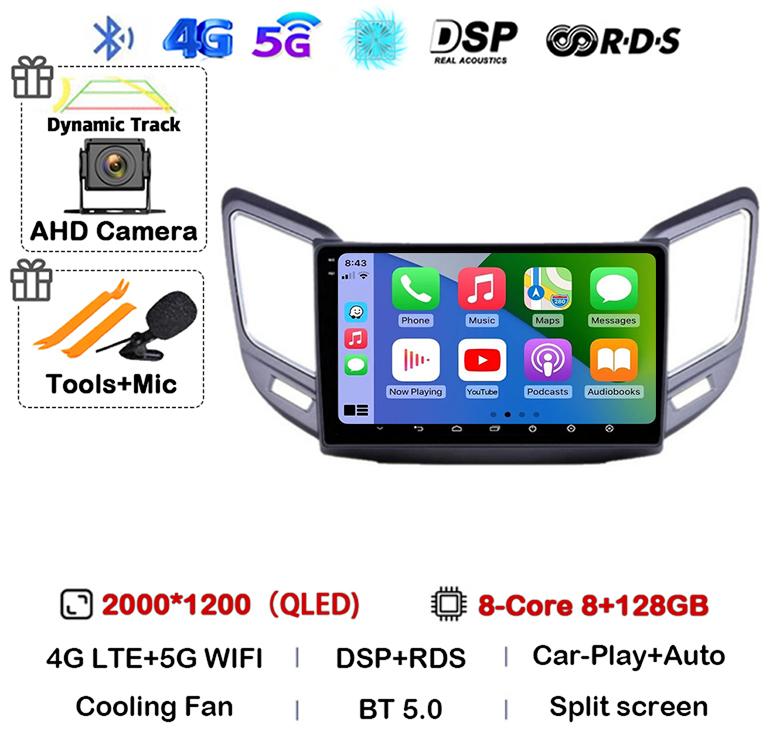 Android 14 Carplay Auto For Changan CS15 2016 2017 2018 2019 2020 Multimedia Car Radio Player WIFI+4G Stereo Touch Screen DSP