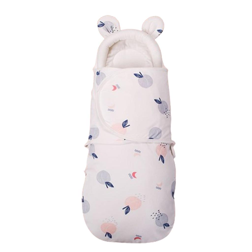 Baby Swaddle Blanket Yoseka Soft Breathable Fruit Pattern Single Size