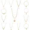 Богемное ожерелье с подвеской в виде ракушки и солнца для женщин, летние украшения для отпуска