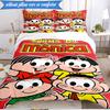 3PCS Monica's Adventures In Colorful Land Bedding Set,Including 1pc Duvet Cover And 2pcs Pillowcases Perfect for Bedroom,Dormitory,Fan Christmas gift
