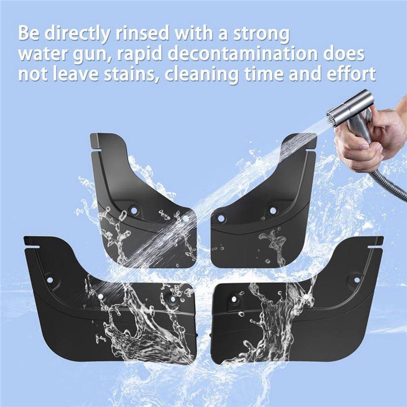 For Tesla Model Y 2025 Launch 4PCS Front& Rear Wheel Mud Flaps Kit,Scratches Protective Mudguard Covers