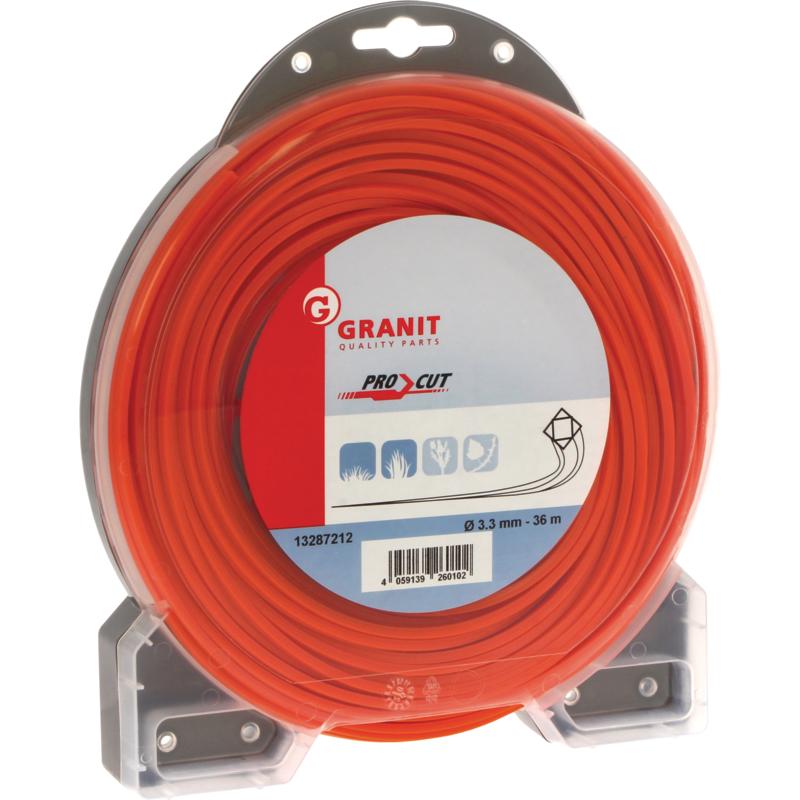 Pro Cut nylon cutting line, 4-cornered, 3.3mm