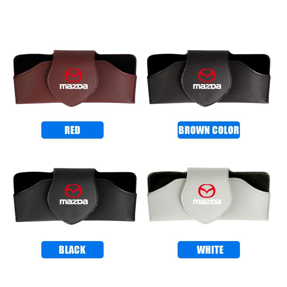 2025 Hot 1pc Car Glasses Case Sunglasses Protective Storage Box Clip For Mazda Axela Atenza MS Speed CX-3 CX-5 CX-8 demio MPS Ac