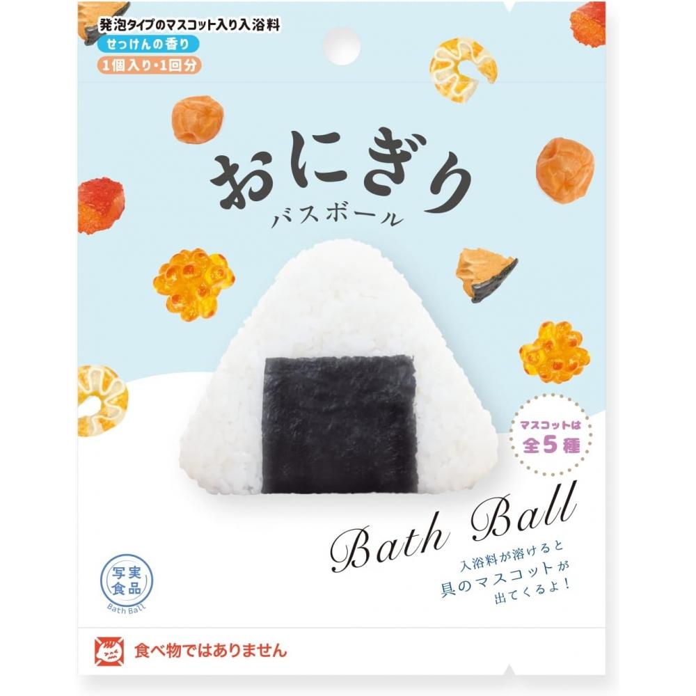 Nor Corporation Onigiri Bath Ball With Mascot 3 Pcs Ob Ong 1 1
