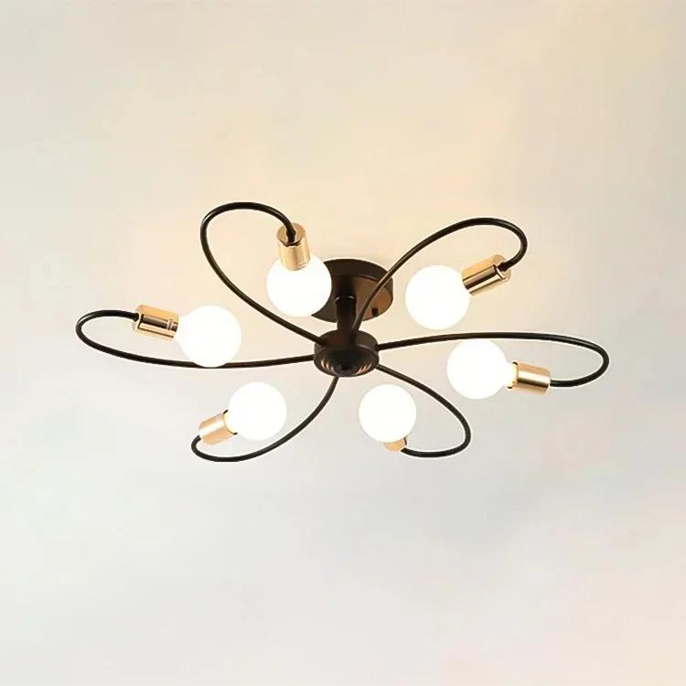 Светодиодная люстра в стиле минимализма в скандинавском стиле, люстра для спальни, освещение гостиной, люстра для дома, украшение комнаты, осветительные приборы