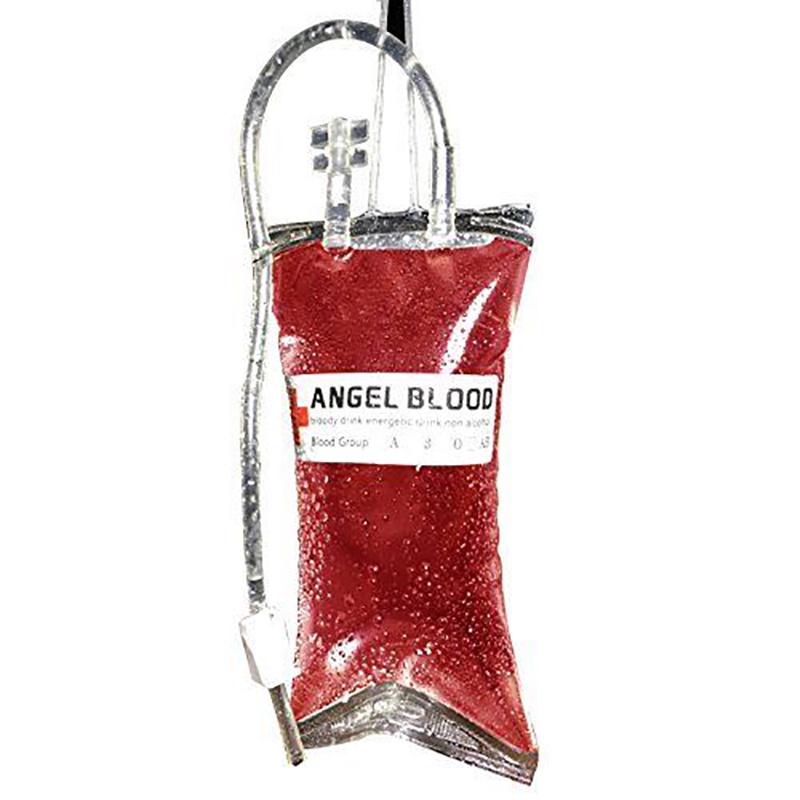 500 мл многоразовый мешок для крови для напитков на Хэллоуин, длинный мешок для наполнения трубок