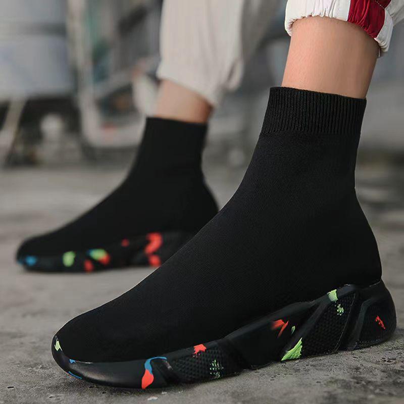 Fashion New Socks Running Shoes Women's Sneakers Sports Shoes for Women Man Breathable Casual Elasticity Platform Vulcanize Ankle Boots