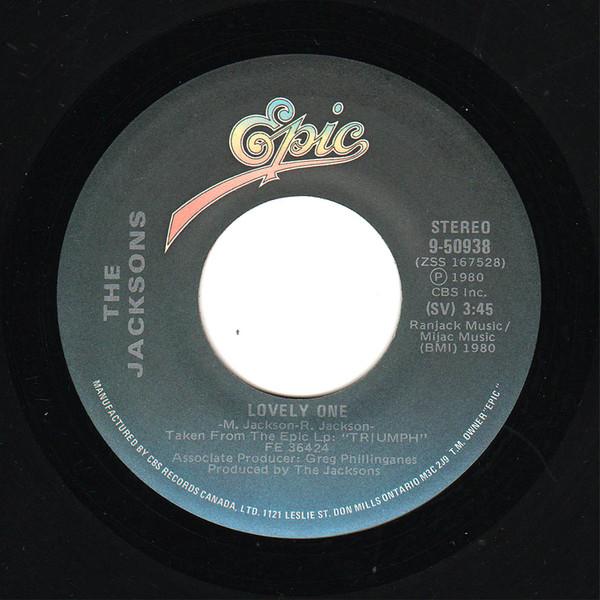 7-дюймовая пластинка JACKSONS Lovely One 950938 Epic 1980 Канада SoulFunk Б/у