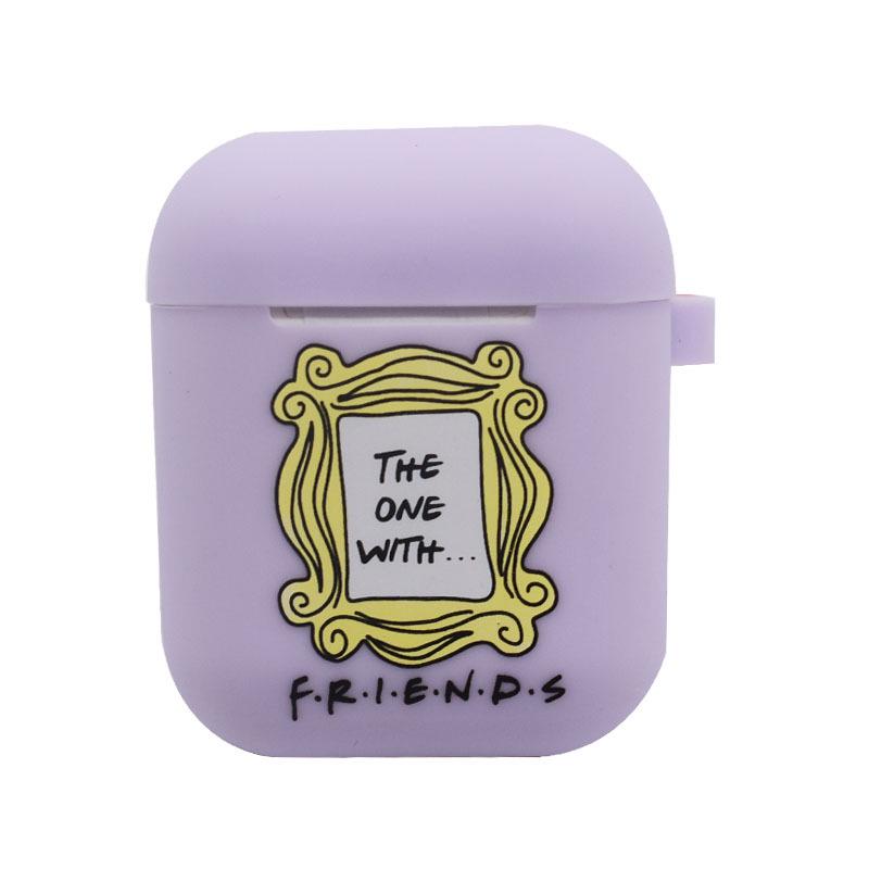 Силиконовый защитный чехол для наушников AirPods 2 — аксессуары второго поколения