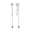 925 Silver Earring Stud For Women Moon Star Cat Design Wedding Party Jewelry Gift Handmade