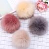 15cm New Beanies Cap Pom Skullie Imitation Fur Pompom Knitted Hat