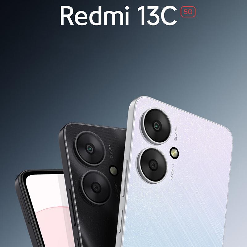 Xiaomi Смартфон Redmi 13C 5G MediaTek Dimensity 6100+ Восьмиядерный Redmi13C 5G Мобильный телефон Игры Изображения Офис Прямые трансляции Киберспорт