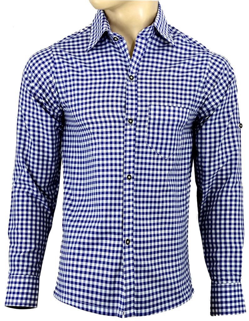 Традиционная рубашка, немецкая, баварская, Октоберфест, Lederhosen Trachten, клетчатая рубашка