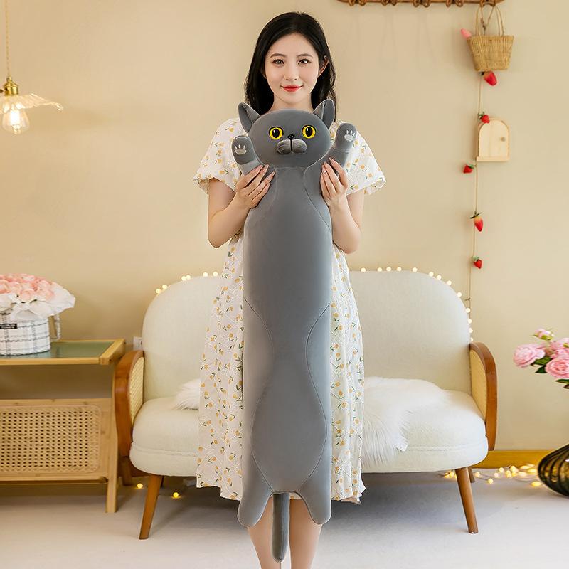 Кэт-Айленд Длинная подушка-кукла Плюшевая игрушка Девочка Подушка для сна Подарок