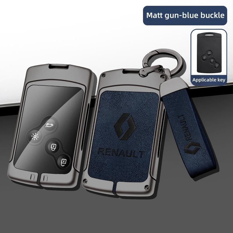 For Renault 2026 New Hub Caps Zinc Alloy Car Key Case Cover Shell For Renault Koleos Captur Kadjar Megane Clio Talisman Scenic A