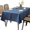 Однотонная скатерть Современная водонепроницаемая скатерть для обеденного стола Имитация хлопка и льна Качество Материала Ткань для пикника Домашний Офисный Декор