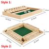 4 Sided 10 Number Pub Bar Party Supplies Shut The Box Dice Board Game Flaps & Dices Game Wooden