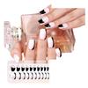 Semi-Cured Gel Nail Strips Fashionable Nails Stickers for Women and Girls Easy To Apply No Professional Skills Required