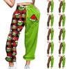 Women's Casual Fashion Christmas Printed Casual Sweatpants Elastic Waist Drawstring Pants