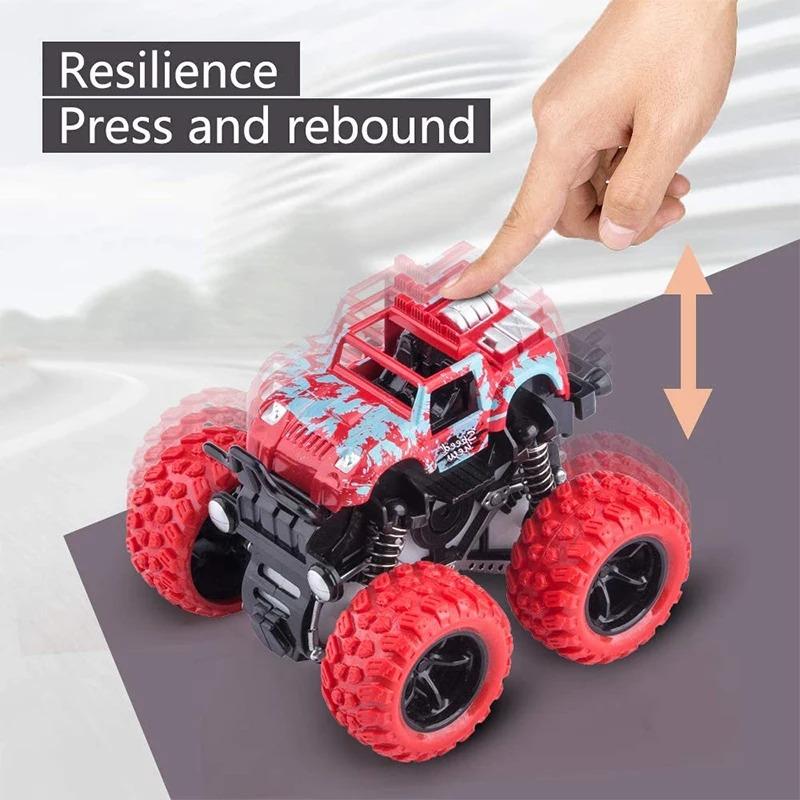 Игрушечный автомобиль Monster Truck, полноприводный автомобиль, трюк-самосвал, инерционная машина, игрушечный динозавр, отступить, детская игрушка, подарок для мальчиков и девочек