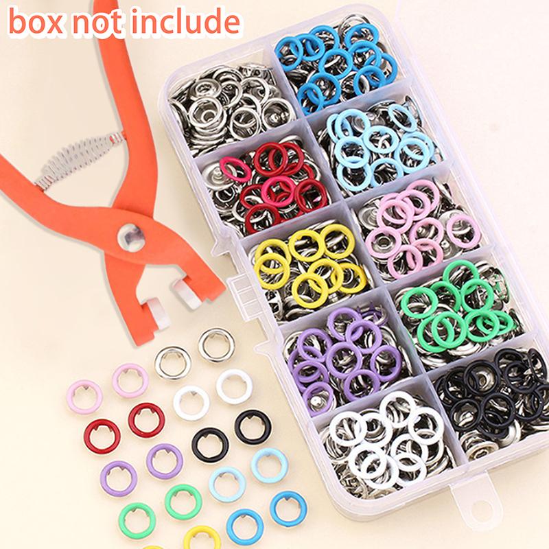 Плоскогубцы цветные металлические кнопки швейные кнопки набор полых сплошных кнопок комплект для установки сумок для одежды