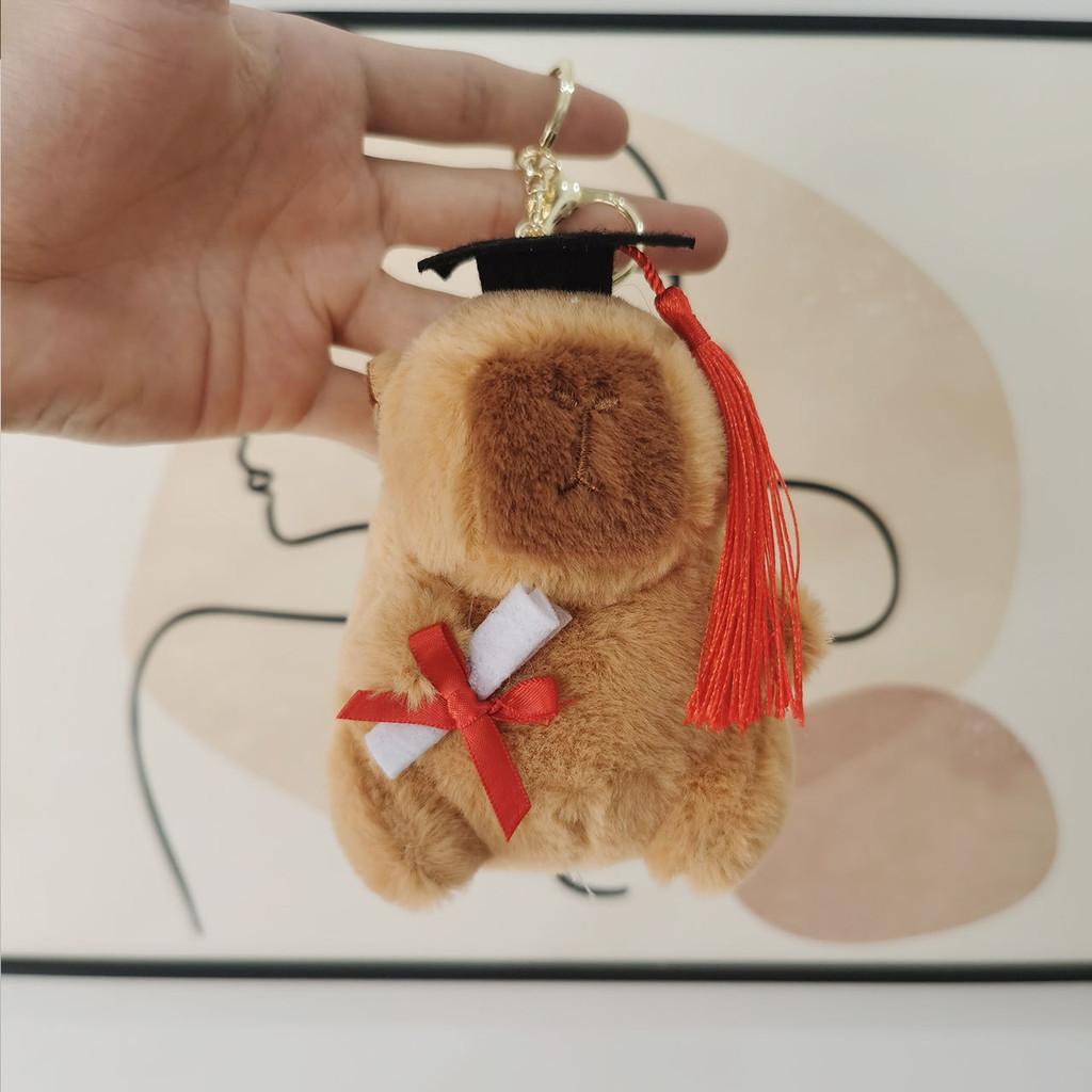 Soft Pp Cotton Capybara Plush Toy Cartoon Animal Doll Bag Charm 12-15cm