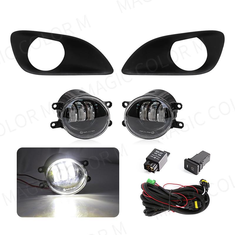 Светодиодные противотуманные фары для Toyota Yaris Vios Belta Hatchback Sedan 2007 2008 2009 2010 2011 DRL дневные ходовые огни