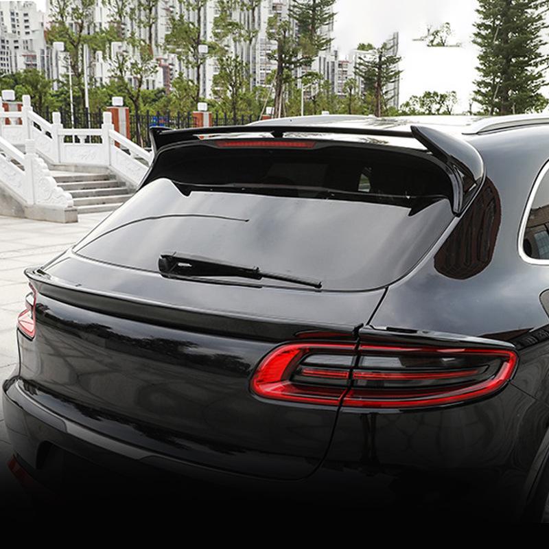 Porsche Macan Carbon Fiber Rear Wing - Small Cayenne Modification: Top and Middle Wing Options