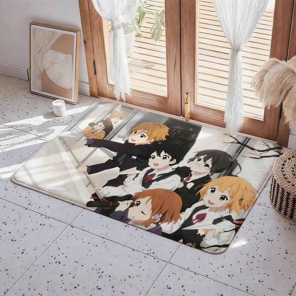 Anime T Tamako Market Floor Mat Eco Flannel Doormat Non Slip Odorless Indoor Floor Rug Soft Short Plush Home Mat