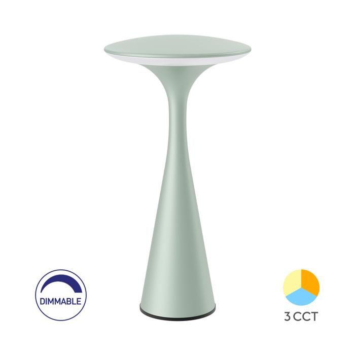 Table Lamp 3W 300lm 3in1 IP44 Green Dimmable