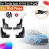 4 PCS Mudguards For Toyota Yaris 2022 Accessories 2022 ~ 2014 Hatchback XP150 Front Rear Flap Splash Mud Fenders Car