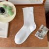 1/5/10 Pairs of Women's Mid-tube Socks Solid Color Casual Socks Cotton Socks