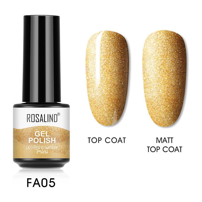 ROSALIN Pure Color Nail Enamel Гибридные лаки Полуперманентный гель УФ-гель для ногтей 7 мл Soak off Маникюрный художественный гель