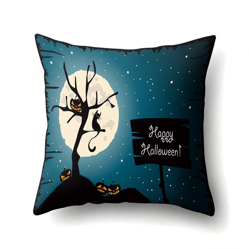 Хэллоуин Наволочка Подушка для поясницы автомобиля Тыква Чехол для диванной подушки Офис Дом Гостиная Наволочка