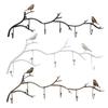 Wrought Iron Bird Door Hook Rack Clothes Rack Robe Key Holder Door Wall Mounted Hat Hanger Kitchen Wall Home Decoration 5 Hooks