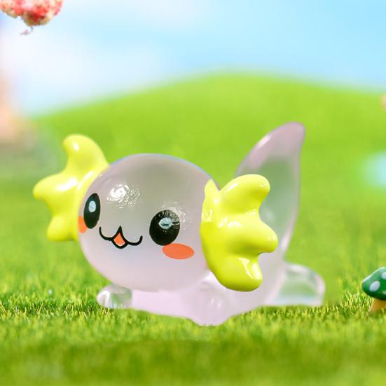 5Pcs Realistic Vivid Appearance Dragon Ornament Small Decorative Mini Luminous Ornament Dragon Resin Light-up Craft