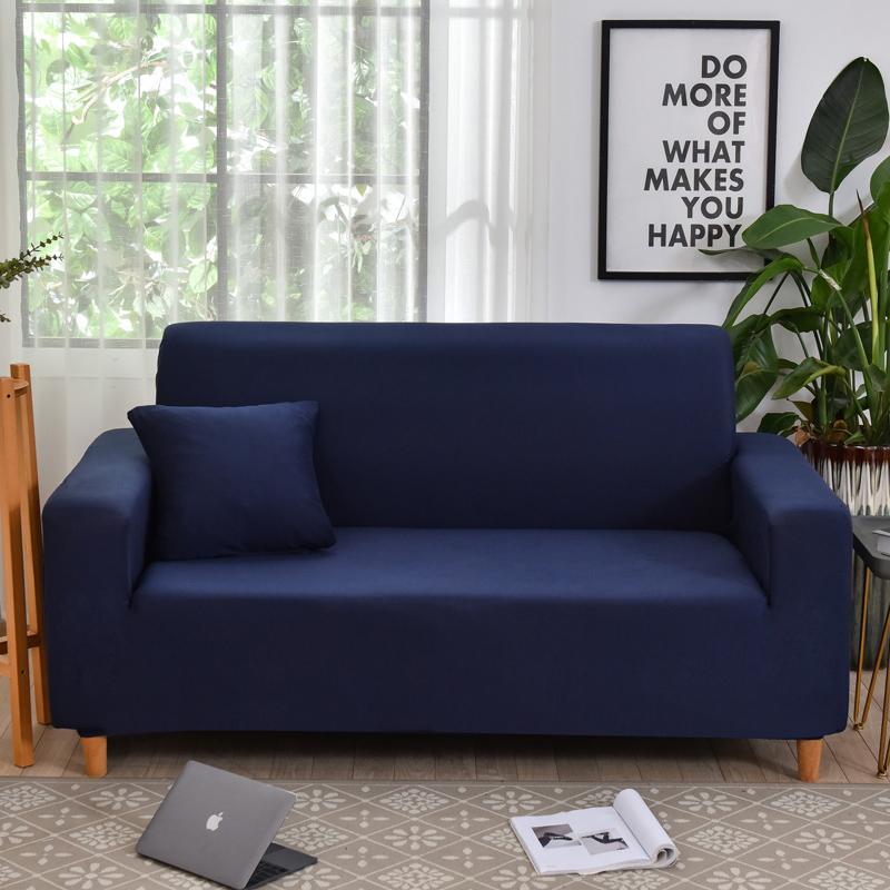 Однотонный эластичный чехол для дивана, универсальный секционный чехол, эластичный чехол для дивана для гостиной, чехол для дивана