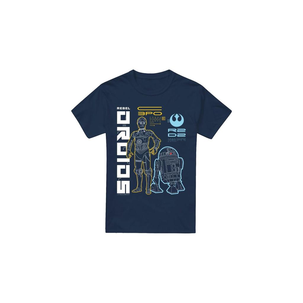 STAR WARS Mens Rebel Droids T-Shirt