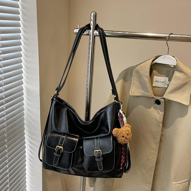 IELGY Ladies Tote Bag - Large Capacity, Soft Leather, Multi-Pocket Shoulder Bag