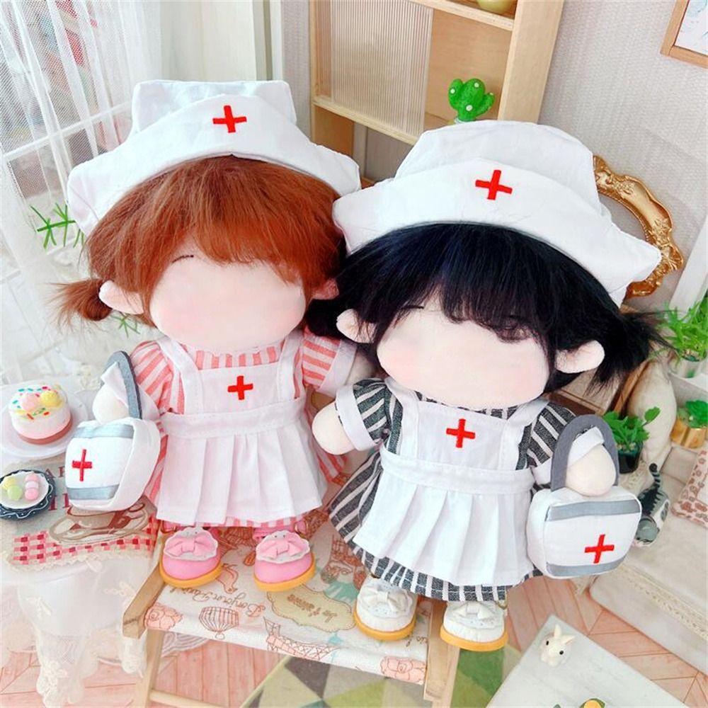Ручная работа без кукол Игрушечная одежда Платье медсестры Костюм Одежда для кукол Одежда для куклы-айдола Костюм