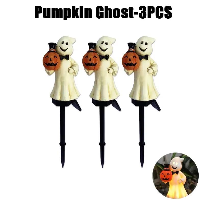 5 шт. солнечное украшение на Хэллоуин наружное освещение творческая атмосфера водонепроницаемый двор украшение сада смоляной тыквенный фонарь