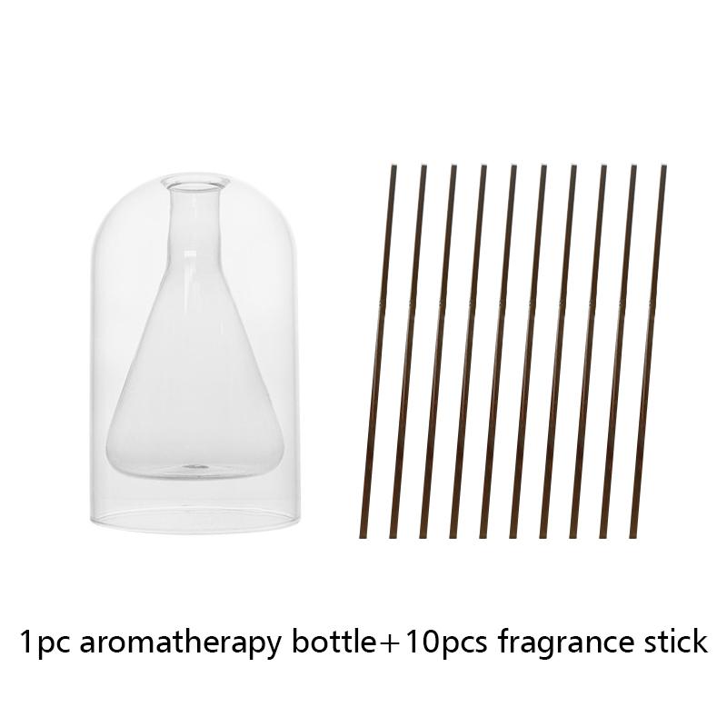 Стеклянная бутылка диффузора для ароматерапии Красочная двухслойная бутылка для ароматерапии